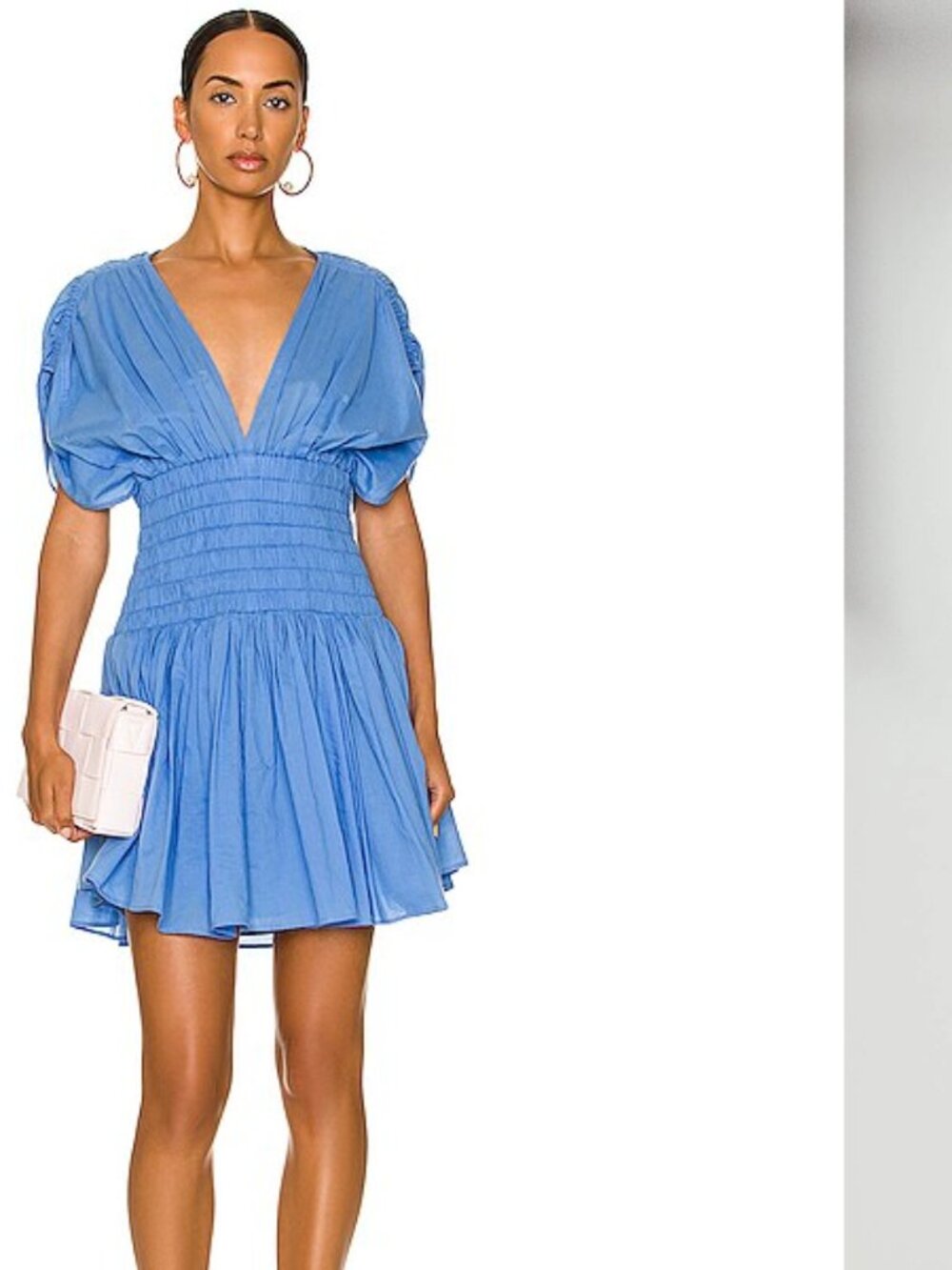 A.L.C. Luna Ruched Mini Dress Sea Blue 14